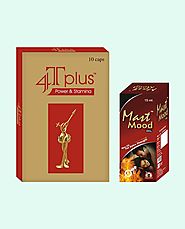 4T Plus Capsules and Mast Mood Oil Best Value Combo Packs