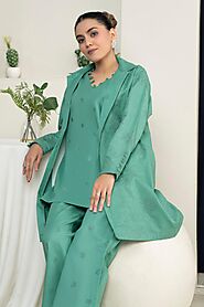 Shop 2 Piece Embroidered Unstitched Outfits – SafaNoor