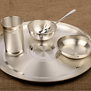 Silver Baby Dinner Set - 990 BIS Hallmarked | Certified Silver Articles