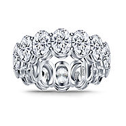 Diamond Eternity Band with Fancy Oval Diamonds in Platinum (14.00 cttw.)