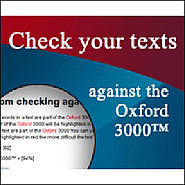 The Oxford Text Checker