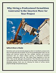 Why Hiring a Professional Demolition Contractor Is the Smartest Move for Your Project