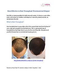 How effective is Hair Transplant Treatment in Udaipur.pdf - PdfSR.com