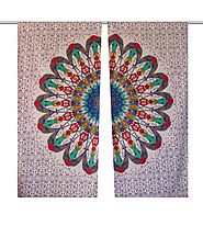 Colourful hippie indain tapestry door curtain