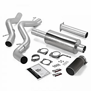 Banks Monster Exhaust System 4" Single Exit in Stainless