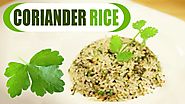 Coriander Rice | Indian Vegetarian Dish - Easy & Quick Recipes