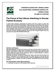 The Future of Non-Woven Interlining in Circular Fashion