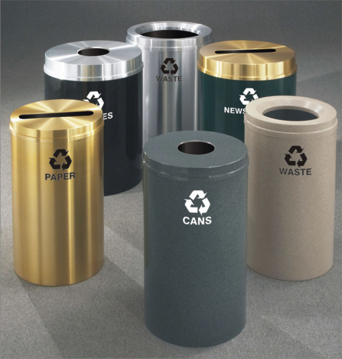 trash recycling tips sizes metal recycle bin office cans bins plastic containers garbage program should start why trashcansunlimited