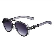 Retro Vintage Punk Aviator Sunglasses – Unisex | UV400 Protection