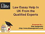 Law essay help in UK from the Qualified Experts.