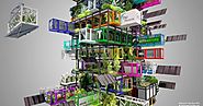 Repurposed shipping containers may be building blocks for modular vertical urban farms