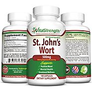 Premium St. John's Wort - 500mg x 100 Capsules - Saint Johns Wort Extract for Mood Support - Promotes Mental Health &...