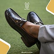 Croco Loafers slip on loafors | Bold Bunny - 9769748000