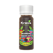 Krave Botanicals Mushroom Kratom 2oz Shots – 12ct Pack