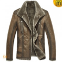 Fur Lined Mens Shearling Jacket CW819427
