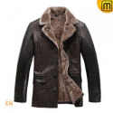 Mens Sheepskin Fur Leather Coat CW819177