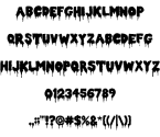 ghoulish fright font