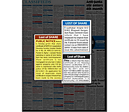 Securing Your Investment: Booking Lost Share Certificate Ads