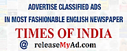 Know the Times of India Ad Rates Before You Book Your Next Classified