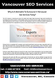 Why is It Advisable to Outsource Vancouver SEO Services Today - PdfSR.com