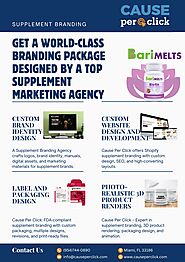 Cause Per Click – Your Go-To Supplement Branding Agency
