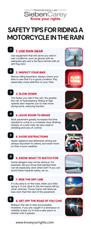 Safety Tips for Riding a Motorcycle in the Rain