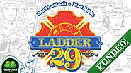 Ladder 29: Ladder climbing firefighters extinguishing cards.