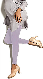 Preggers by Therafirm Maternity Light Compression Legging In Iris | ShopSimon