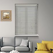 Satinwood Metro 12V Battery Powered Electric Wooden Blinds