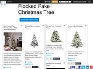 Flocked Fake Christmas Trees
