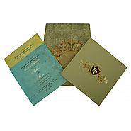 Black Matte Box Themed - Foil Stamped Wedding Invitation : CD-1836 | IndianWeddingCards