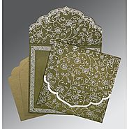 Muslim Wedding Cards - AI-8211M - Islamic Wedding Invitations - A2zWeddingCards