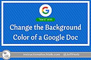 Change the Background Color of a Google Doc