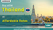 Learn how you can buy the unlimited data eSIM Thailand plan by Airhubapp