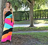 Street Style - Youthful Color block dresses