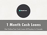 1 Month Cash Loans- Get Necessary Funds for Their Miniature Requirements