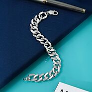 Pure 925 Sterling Silver Bracelet For Men