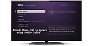 How to enable Roku text-to-speech using Audio Guide