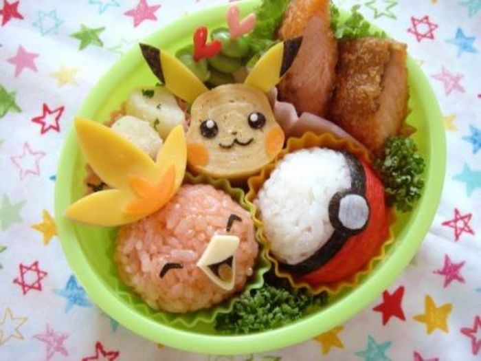 Happy Little Bento: Pikachu and Pokeball Bento