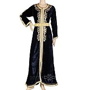 Buy Shopping Online Black Golden Jilbab