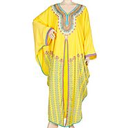 Usa Yellow Sparkle Jilbab For Womens