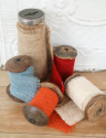 {Ella Claire}: How to Make Burlap Ribbon the Cheap and Easy Way!
