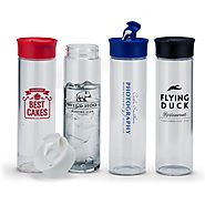 New drinkware trend: Logo Customized Glass water bottles & beverage containers