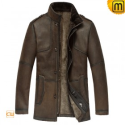 Lambskin Fur Lined Leather Coat Men CW833348