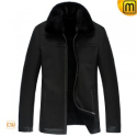 Mens Fur Lined Leather Jacket CW833359