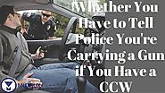 Whether You Have to Tell Police You're Carrying a Gun if You Have a CCW in Missouri - YouTube