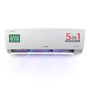 Lloyd 1.5 Ton 3 Star Inverter Split AC (5 in 1 Convertible, Copper, Anti-Viral + PM 2.5 Filter,White with Chrome Deco...