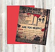 Zombie Party Supplies and Decorations (Invitations)