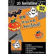 Scared Silly Halloween Invitations 20ct
