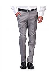 Harvest Grey Mens Slim Fit Formal Trousers